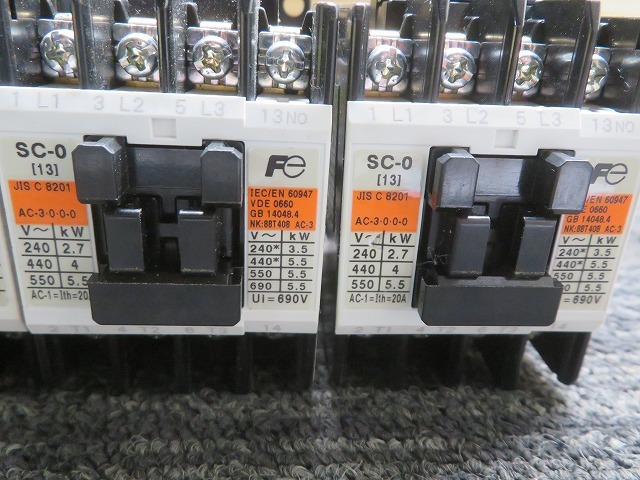 Z☆FUJI　電磁接触器　SC-0 SC13AA 3個セット　◎現状品_画像5