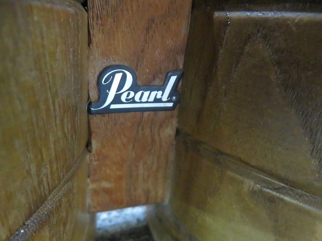 T☆Pearl パール ミニコンボ　太鼓　ブラウン　木製　打楽器 ◎現状品_画像6