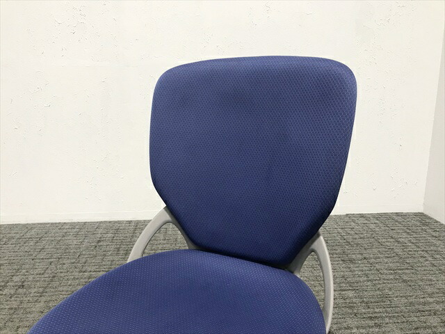 イトーキ プレーゴチェア ハイバック オフィスチェア ディープブルー 中古 IO-876525B_画像3