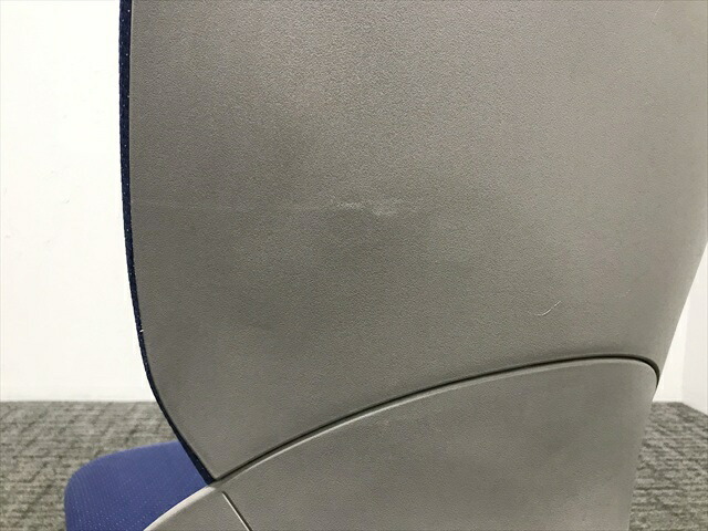 イトーキ プレーゴチェア ハイバック オフィスチェア ディープブルー 中古 IO-876525B_画像5