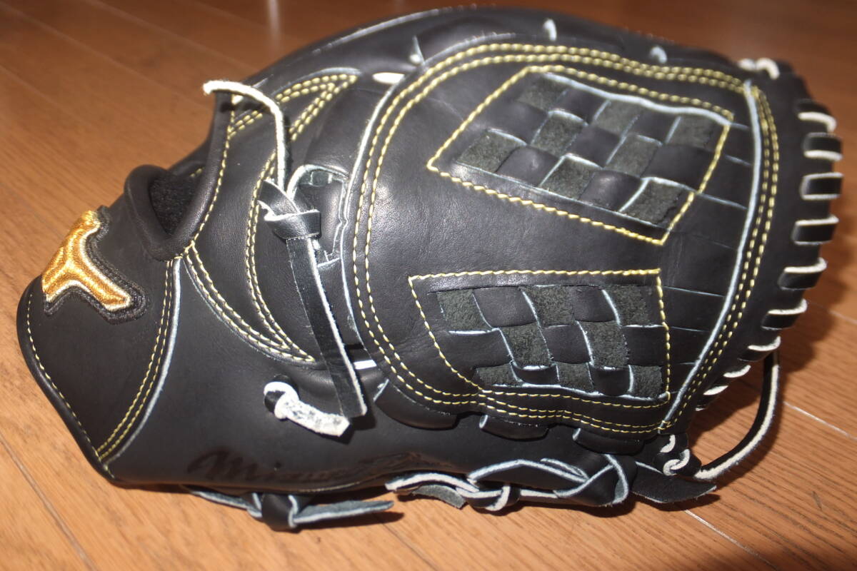 *美品 BSSショップ 限定 ミズノプロ 硬式用 グラブ フィンガーコアテクノロジー 内野手用4/6 サイズ8 1AJGH16003 ブラック 黒 MizunoPro*_画像2