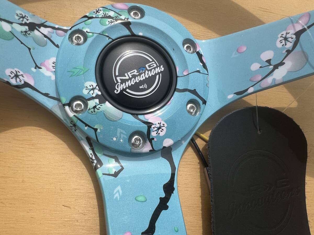 NRG 35Φ レザー 3”ディープデッシュ BLOSSOMスポーク USDM JDM 正規輸入品 RST-036BLOSSOM-R 即納 _画像2
