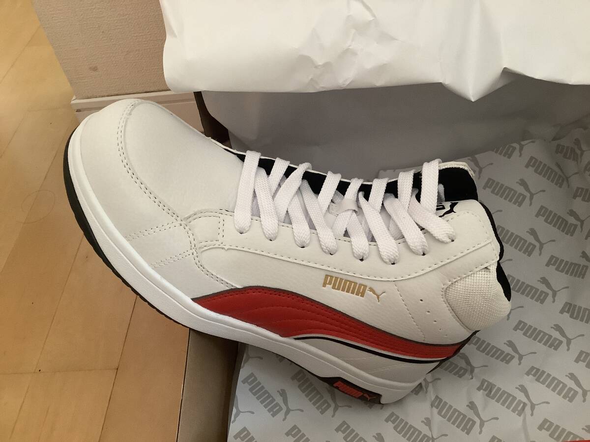 プーマセーフティ エアツイスト2.0?ミッド（ホワイト）27.0cm PUMA 安全靴