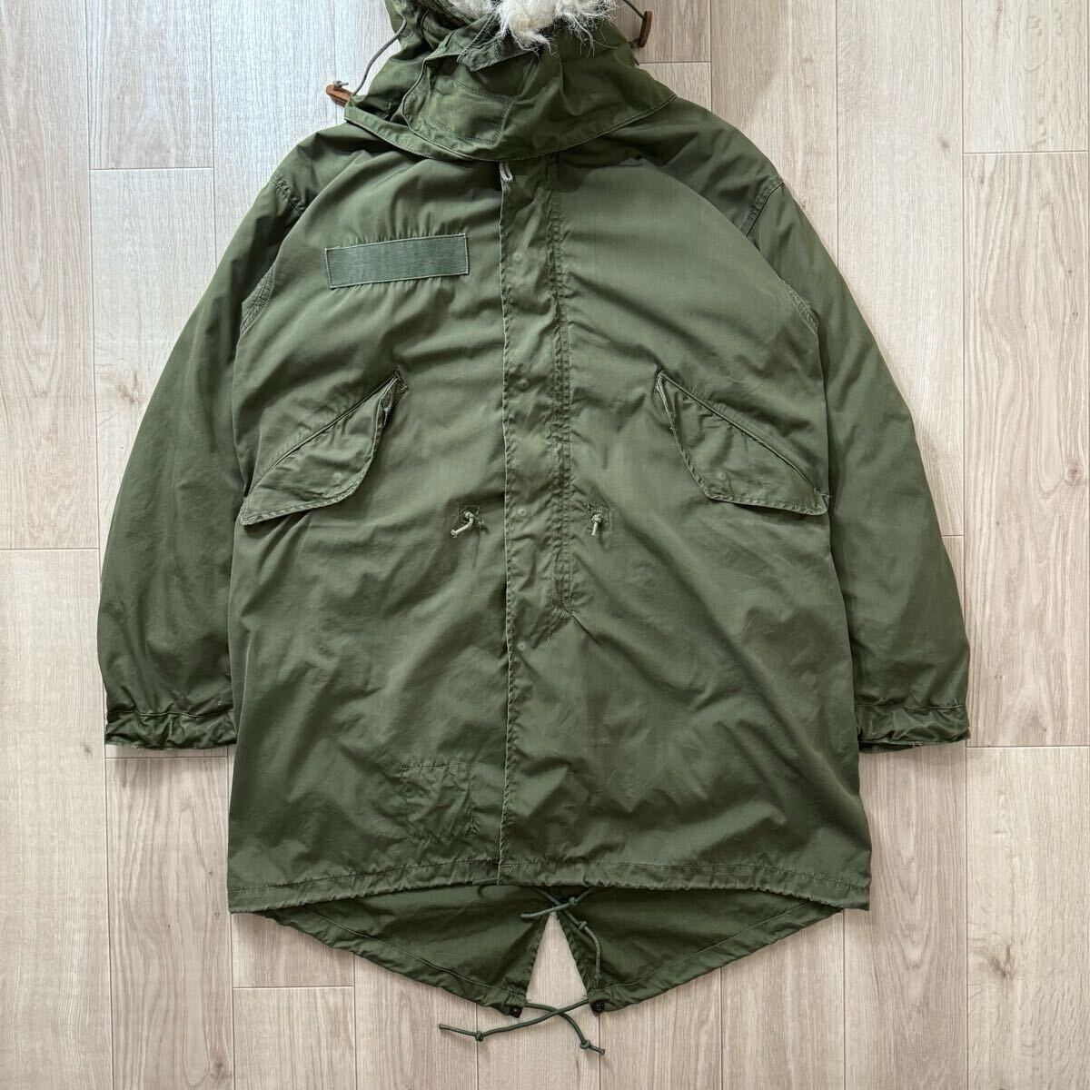 米軍実物 70s アルミジップ XS M65 フィッシュテールパーカーフル