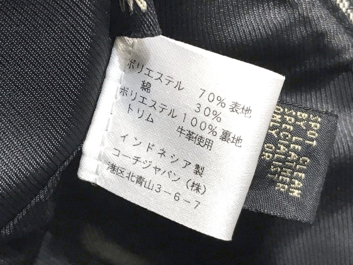 ■【YS-1】 コーチ COACH ハット ■ シグネチャー柄 帽子 M L ライトブラウン系 × 茶系 【同梱可能商品】■D_画像9