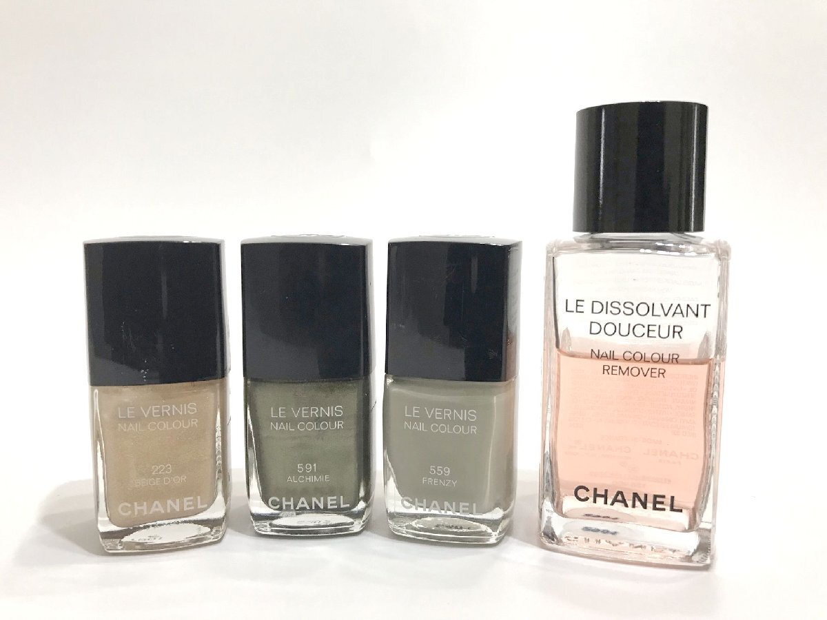 ■【YS-1】 CHANEL シャネル ■ ヴェルニ ネイルカラー 223 559 591 エナメルリムーバー 50ml ■ 4点セット まとめ 【同梱可能商品】■D_画像1