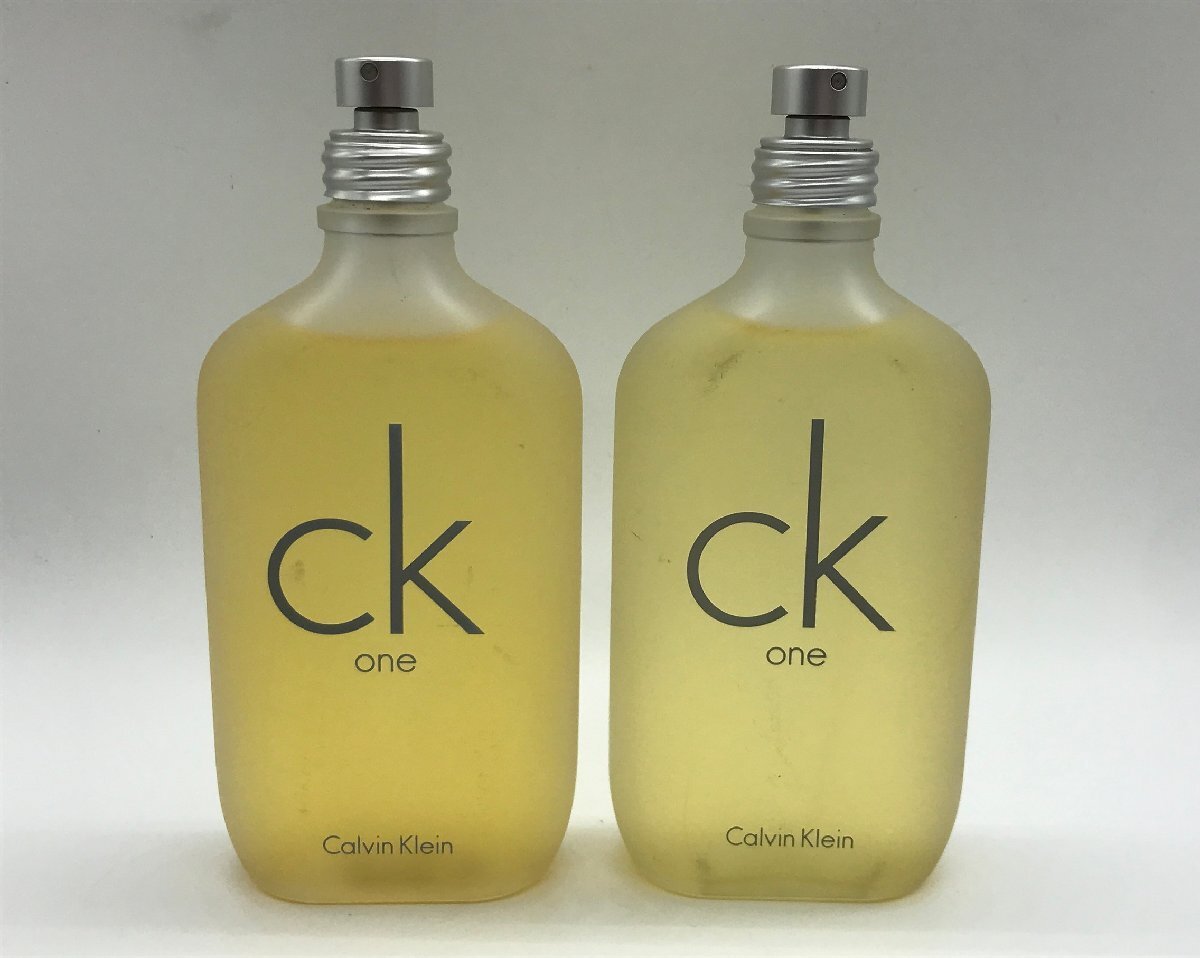 ■【YS-1M】 香水 ■ カルバンクライン Calvin Klein ■ シーケーワン オードトワレ EDT 100ml ■ 2本セット まとめ 【同梱可能商品】K■_画像1