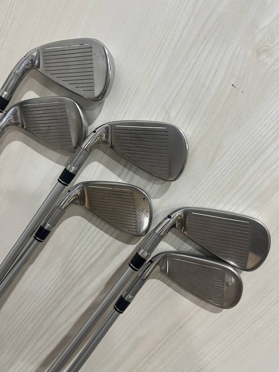 テーラーメイド M6 アイアン 2019■5-9.P■６本セット■純正カーボン FUBUKI TM6(S)■訳あり 8番ソケット浮き 修理必要【送料無料】