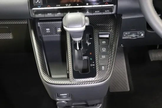 《ヴォクシー９０》【30％OFF】ヴォクシー９０系　シフトパネルガーニッシュシート（ブラックカーボンシート）_画像2