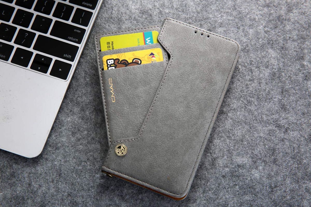 Galaxy S25 ultra кожанный кейс Galaxy S25 ultra кейс Galaxy s25 Ultra покрытие SC-52F SCG32 блокнот type карта место хранения серый 