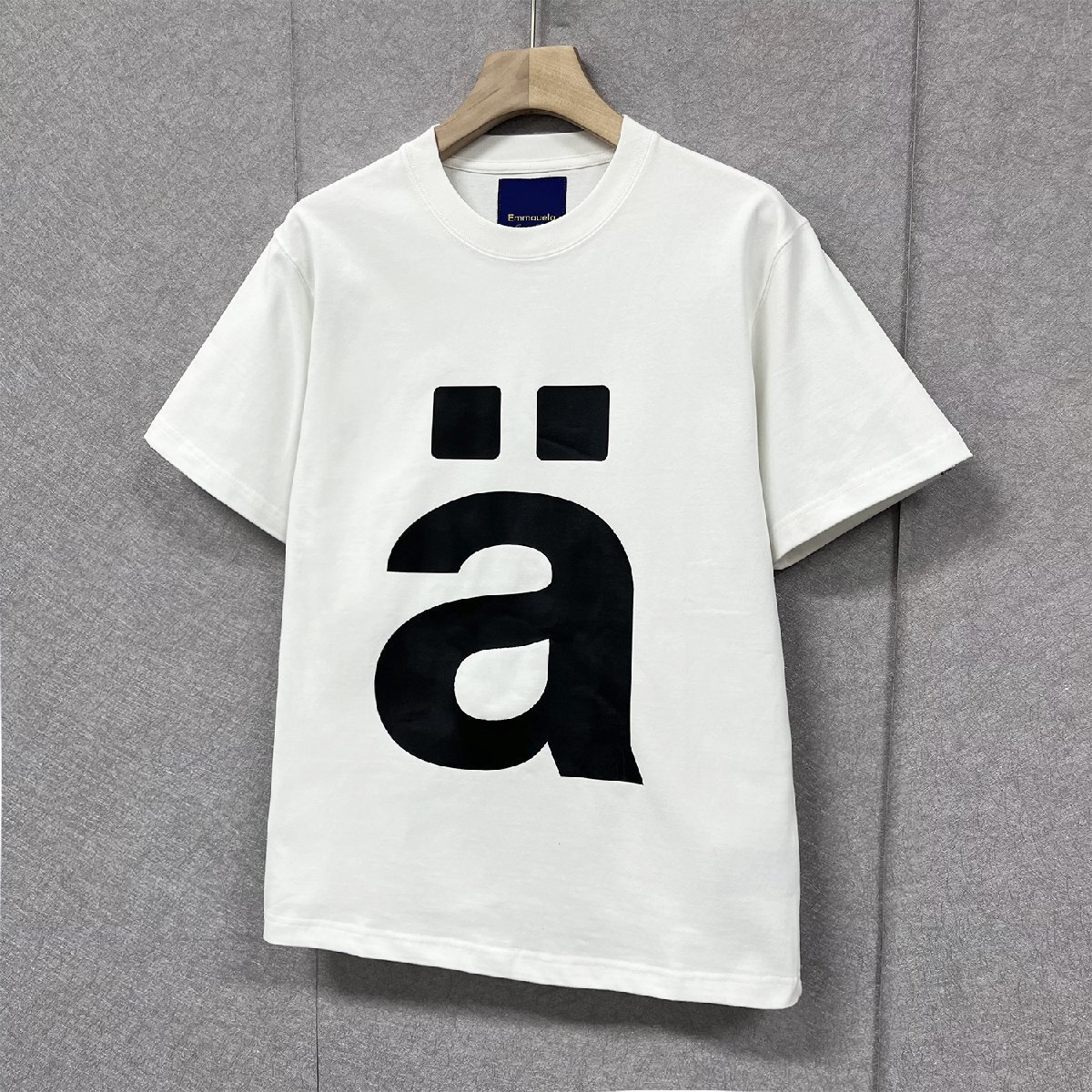 人気?半袖Tシャツ 定価2萬◆Emmauela?イタリア?ミラノ発◆綿100％ 上品 吸汗 通気 お灑落 トップス カジュアル スウェット 春夏 XL/50
