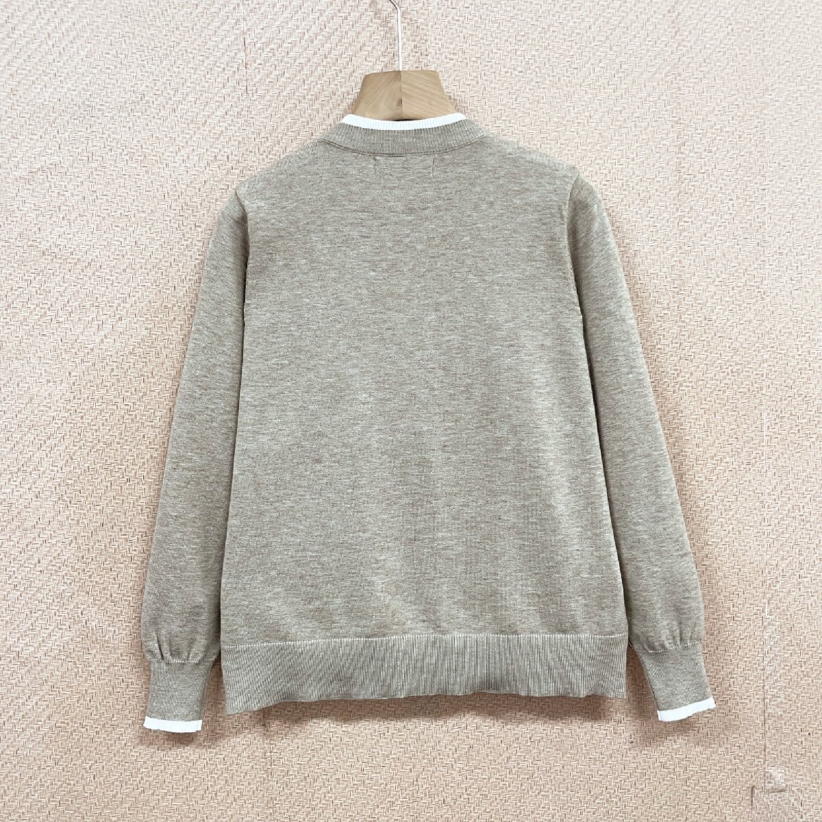 高級(jí)ヨーロッパ制※定価8萬(wàn)◆ブルガリア発※RISELIN 上下セット 快適 柔らか 無(wú)地 著痩せ 2點(diǎn)セット ジャケット ズボン レディース L/48