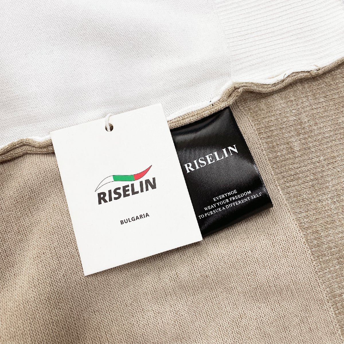 高級(jí)ヨーロッパ制※定価8萬(wàn)◆ブルガリア発※RISELIN 上下セット 快適 柔らか 無(wú)地 著痩せ 2點(diǎn)セット ジャケット ズボン レディース L/48