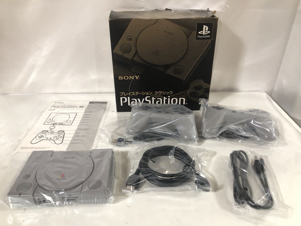 95【新品未使用】 SONY PlayStation ソニー SCPH-1000RJ コントローラーセット　1円?