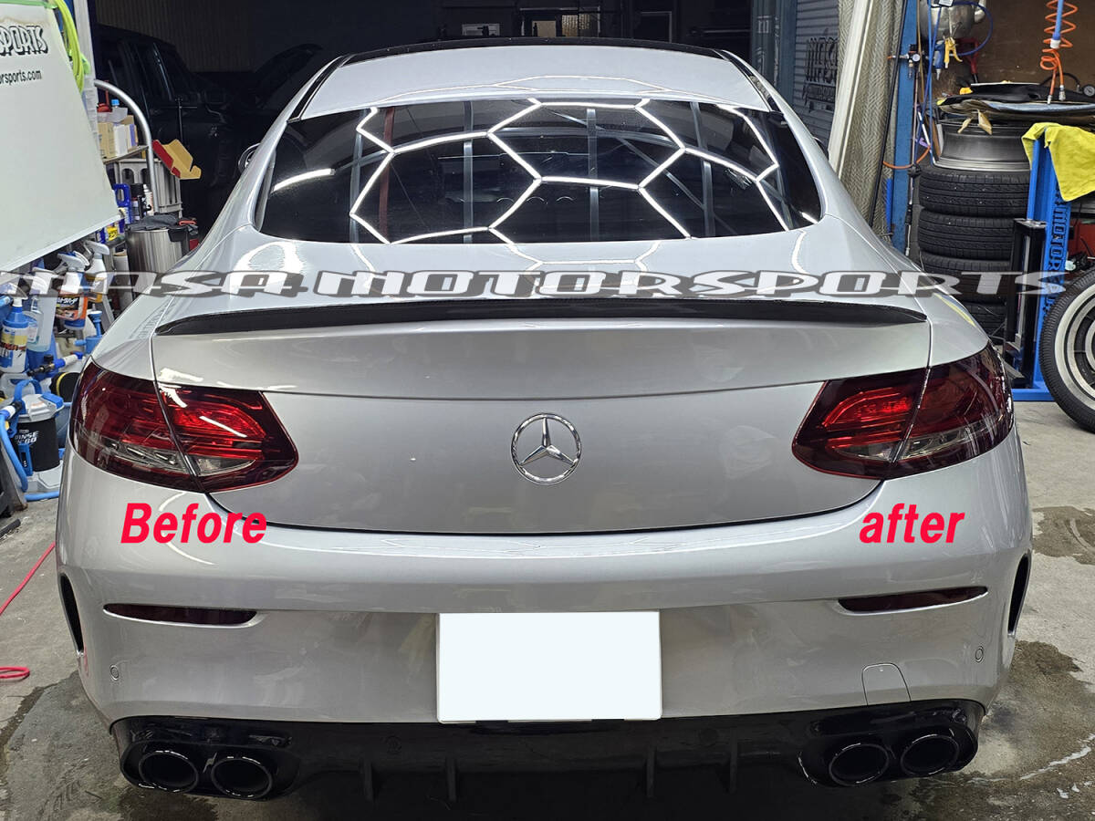 Mercedes Benz C Class C180 купе C205 задние фонари custom style свет затонированный protection плёнка аксессуары царапина предотвращение повреждение экстерьер детали