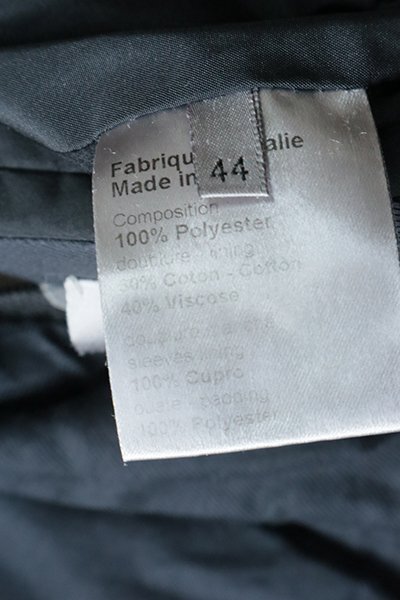 Dior HOMME ◆ 2WAY ジャケット / ベスト 黒 中綿 サイズ44 (袖取り外し) ディオールオム ◆80/K2R_画像9