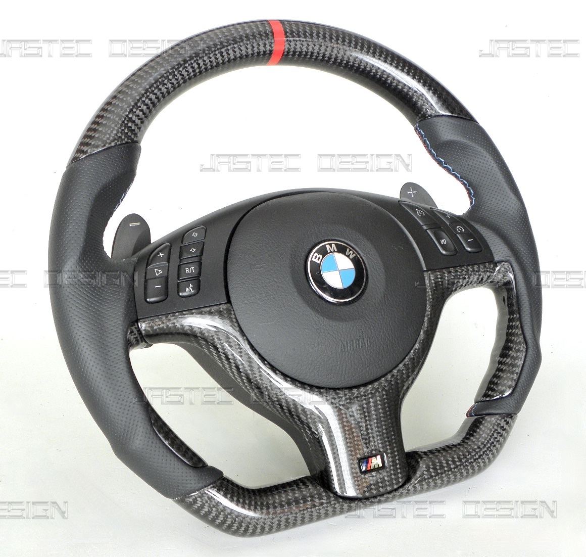 NEW 在庫 即納品 BMW E46 M3 SMGⅡ 純正パドル専用　 高級カーボンステアリング DRS-Ⅱ-DESIGN By JASTEC DESIGN