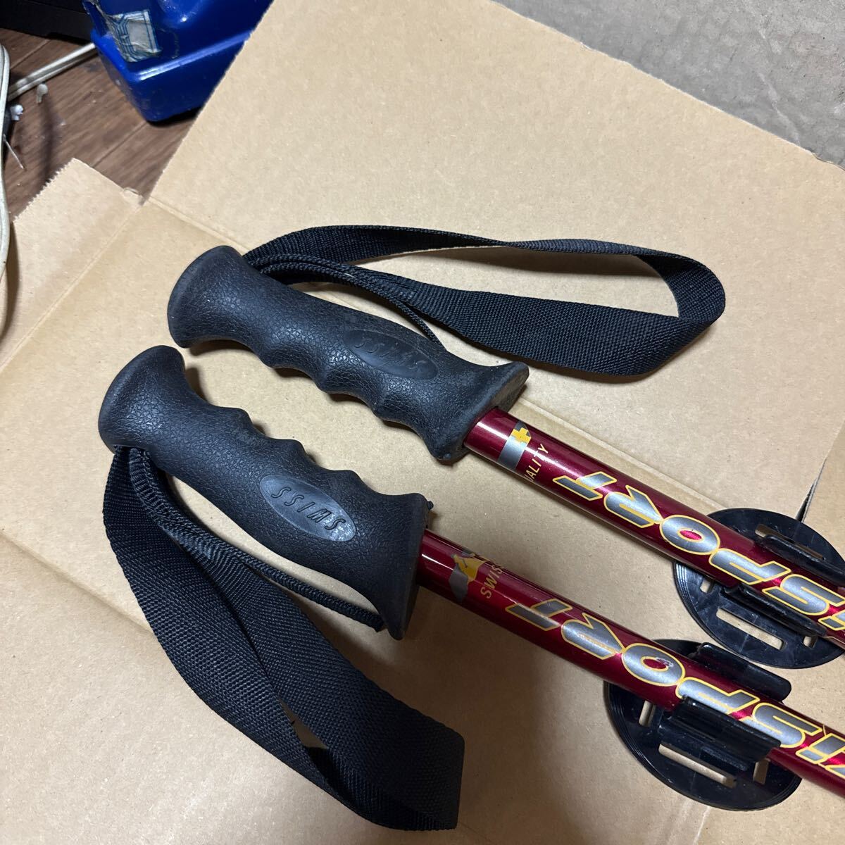 あ-8512）レキスポーツ　トレッキングポール 登山 中古現状品_画像2