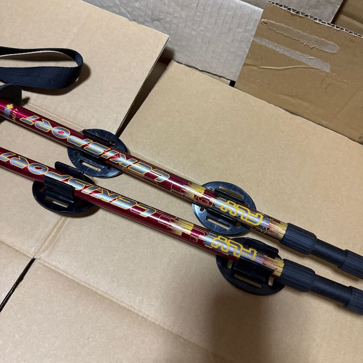 あ-8512）レキスポーツ　トレッキングポール 登山 中古現状品_画像3