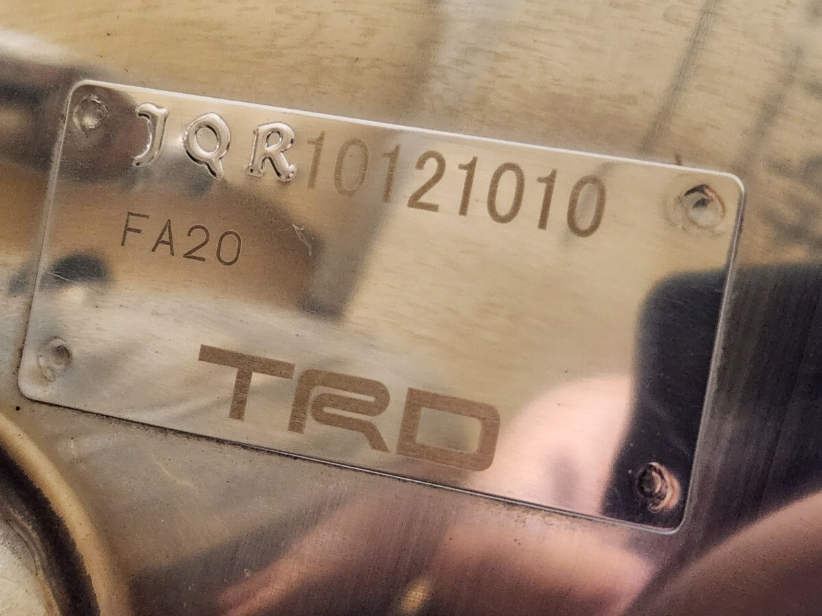 【最終値下】トヨタ 86 ZN6 前期 TRDハイレスポンスマフラーVer.R 専用リヤディフューザー付き JQR10121010 MS342-18003 FA20 ZC6 BRZ