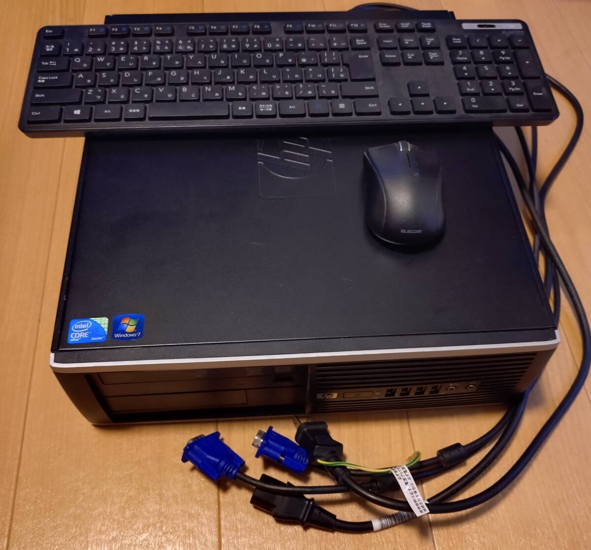 デスクトップPC Windows7 Pro 64bit HP Compaq 8100 Elite Small Form Factor RAM4GB HDD1TB core i5 中古 正常動作品