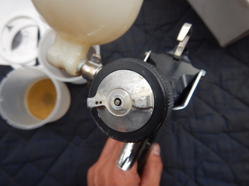 即決税0円中古保証付旭サナック自動車補修用スプレーガンMGB40塗料カップ500ml付_画像4