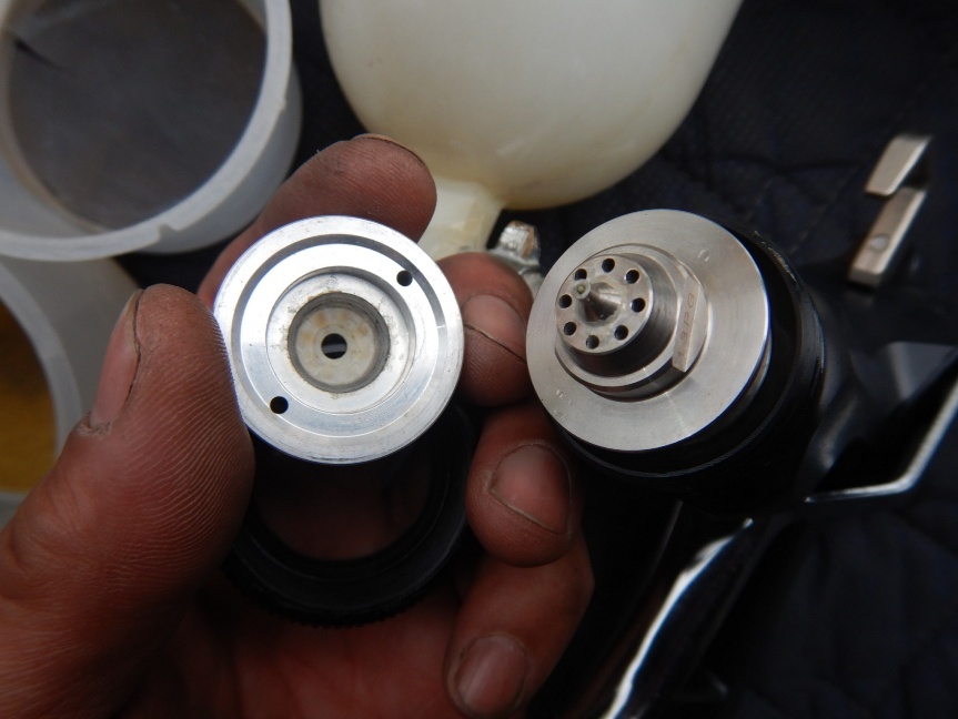 即決税0円中古保証付旭サナック自動車補修用スプレーガンMGB40塗料カップ500ml付_画像5