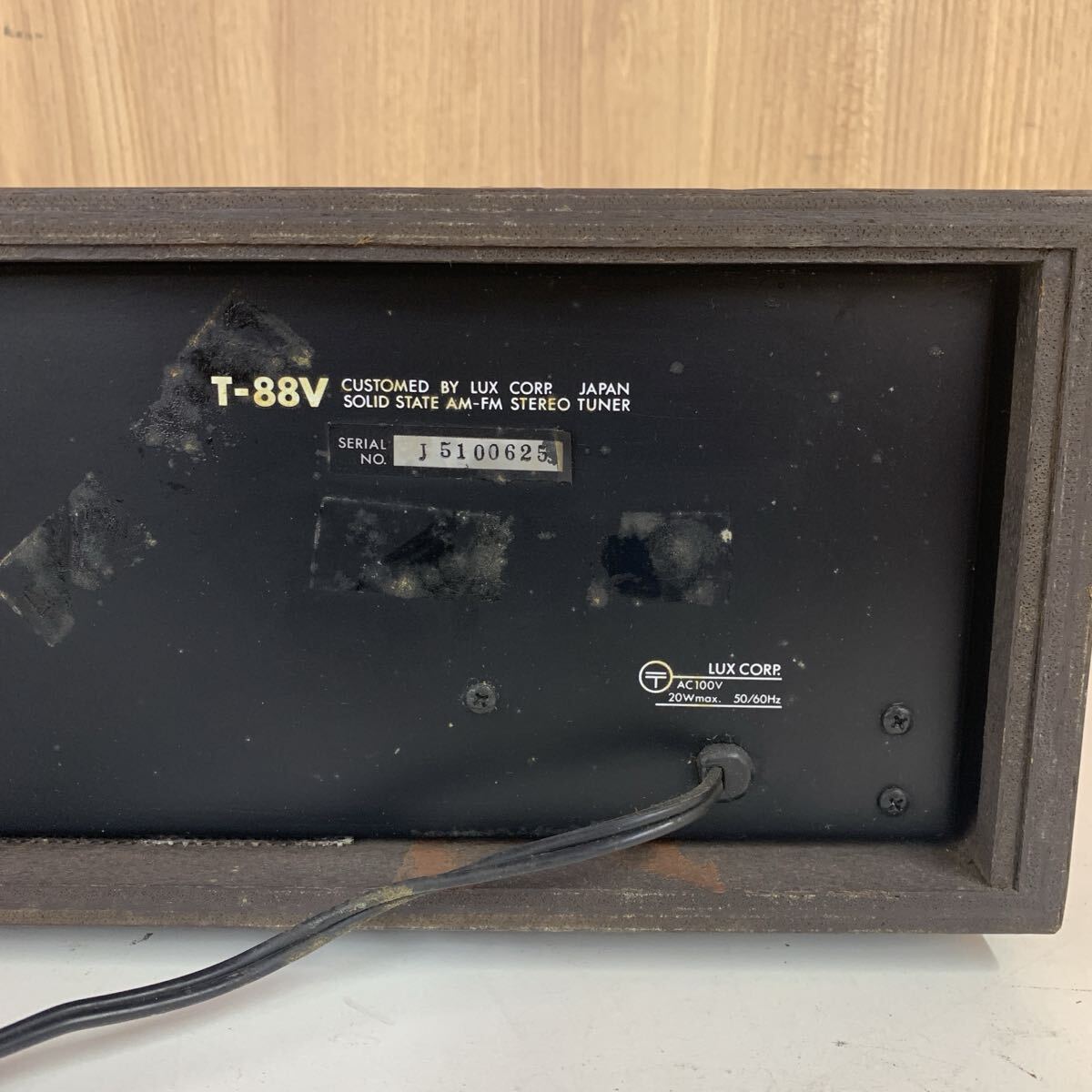 【H-2】 Luxman T-88V チューナー ラックスマン 音出し可 4195-32_画像6