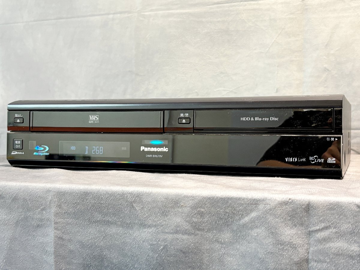 【G】Panasonic DMR-BR670V ブルーレイディスク/DVD/VHSレコーダー パナソニック 3073676