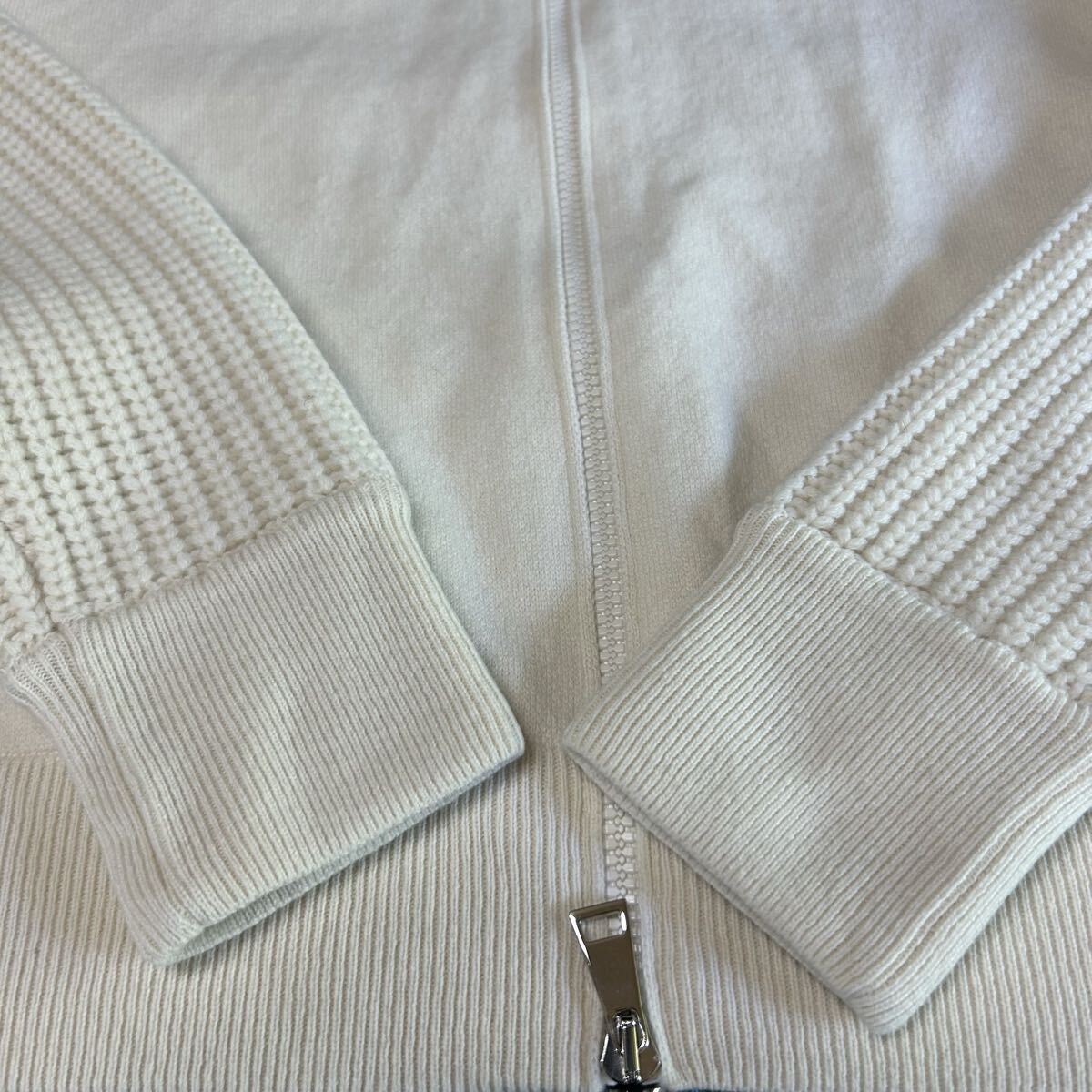 【極美品】MONCLER モンクレール ニットセーター ジップアップ白系XS_画像5