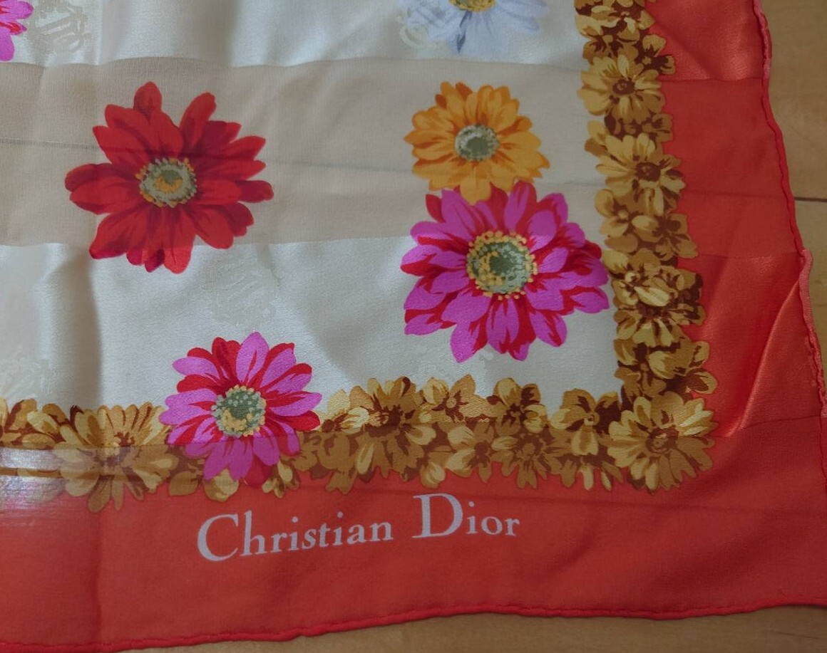 クリスチャンディオール Christian Dior スカーフ 未使用_画像2