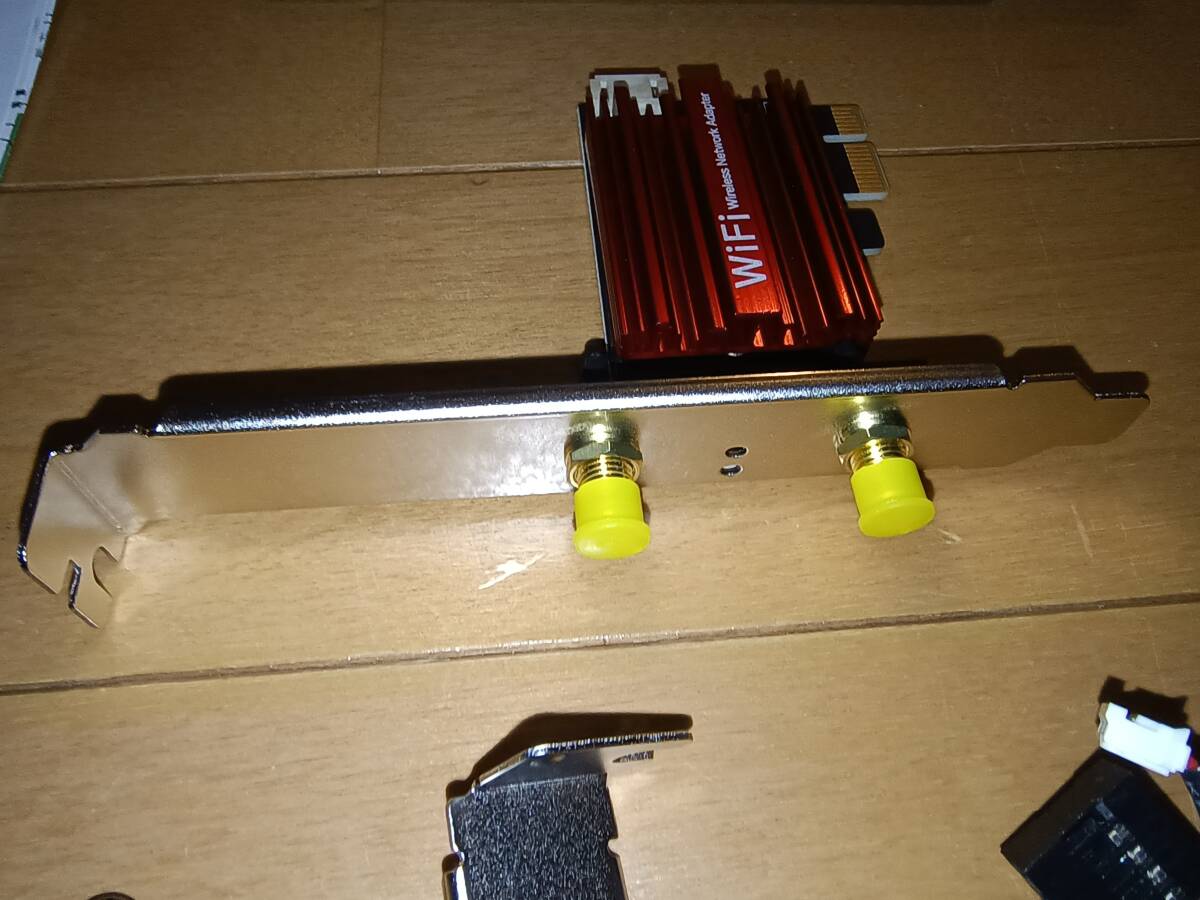 Intel インテル ax210NGW搭載 PCI-E接続 無線LAN Wi-Fi 6E Bluetooth5.3 ネットワークカード_画像2