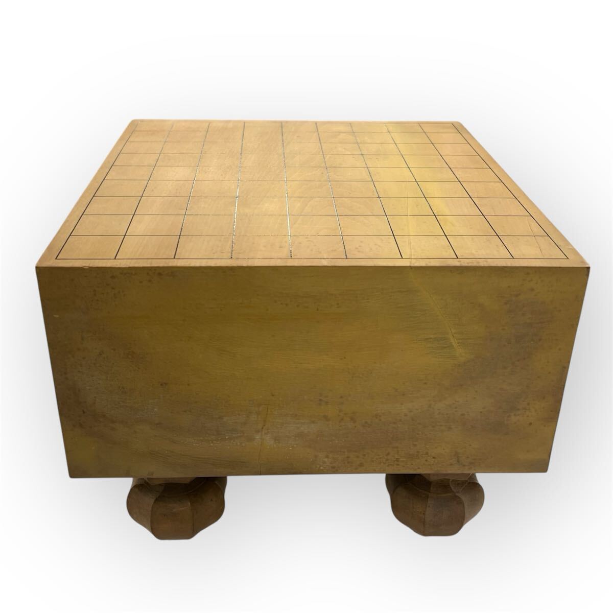 T1237 将棋盤 脚付 アンティーク　木製_画像4