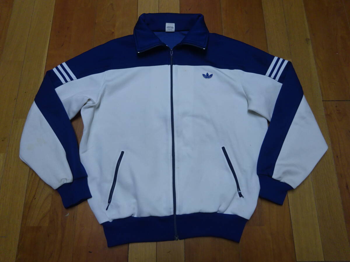 ■も-45■adidas　デサント　トラックジャケット　ジャージ上　サイズ7