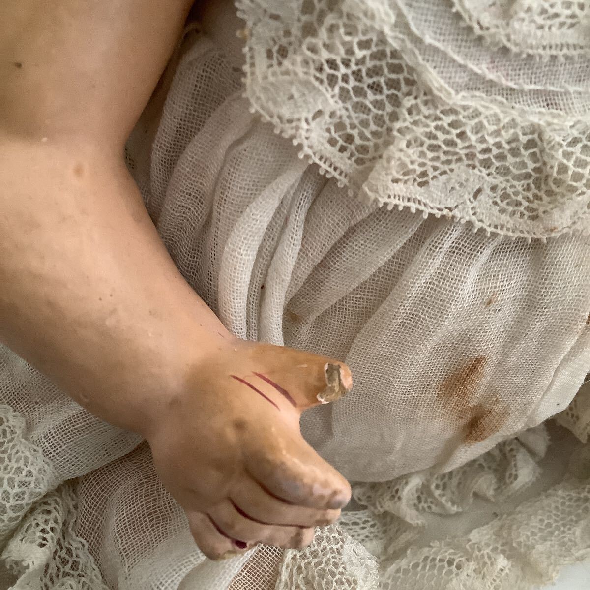 かわいい ヴィンテージ ビスクドール ジャーマンドール スリーピングアイ_画像2