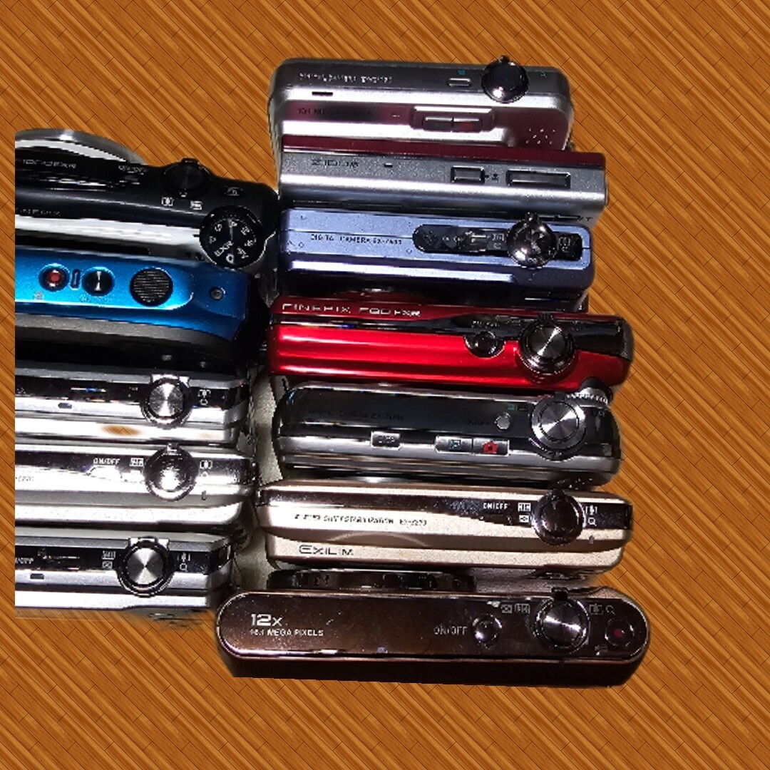 デジカメデジタルカメラ　まとめ　CASIO EXILIM FUJIFILM FinePix デジカメ カシオ フジフィルム CASIO OLYMPUS Panasonic SONY