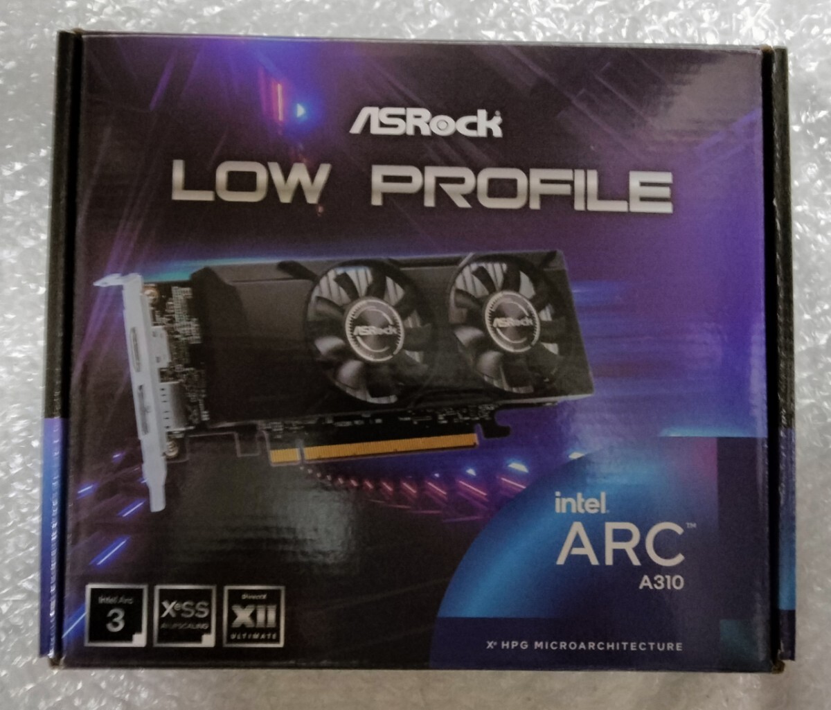 ASRock intel arc a310 lp ロープロ 動作確認済