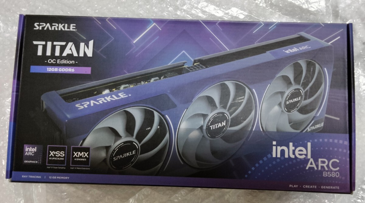 SPARKLE intel ARC B580 TITAN OC 動作確認済 保証あり