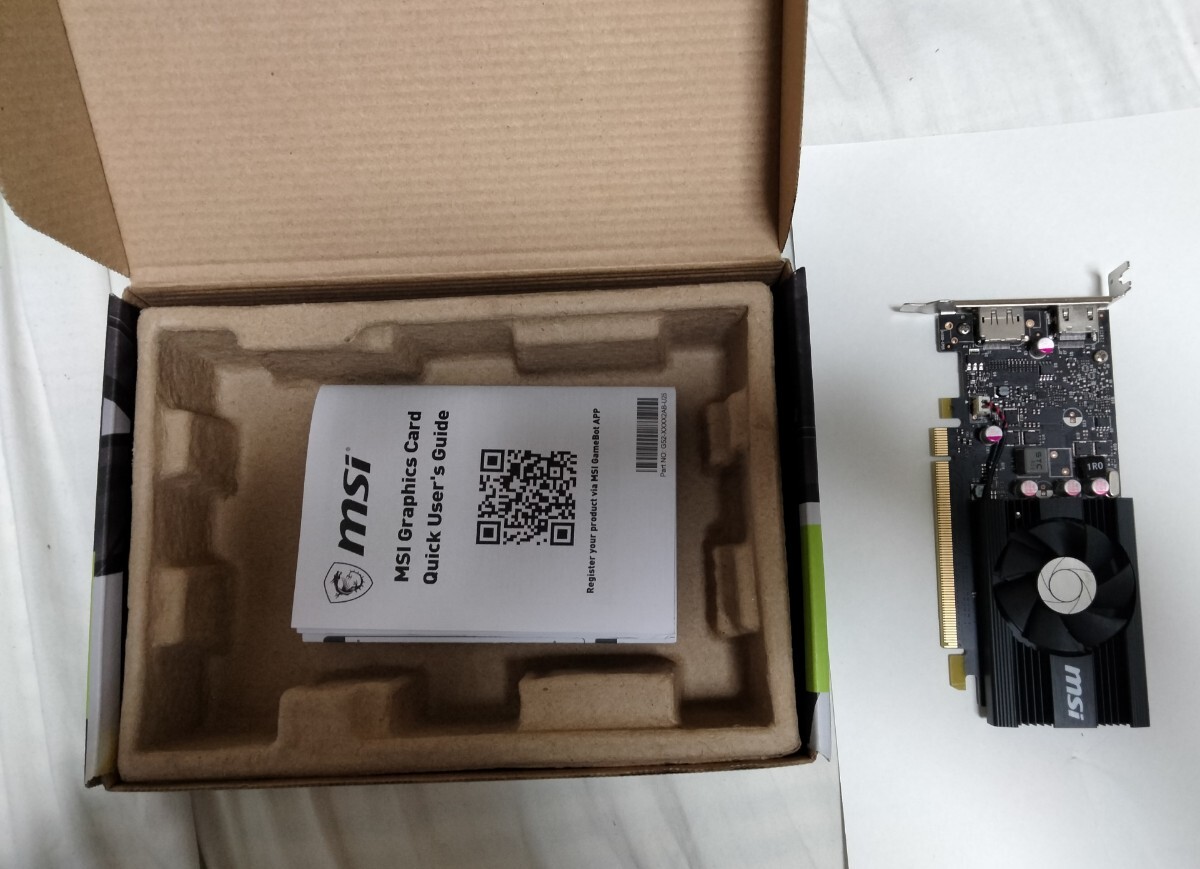 MSI GeForce GT1030 GDDR5 OC LP ロープロ　動(dòng)作確認(rèn)済