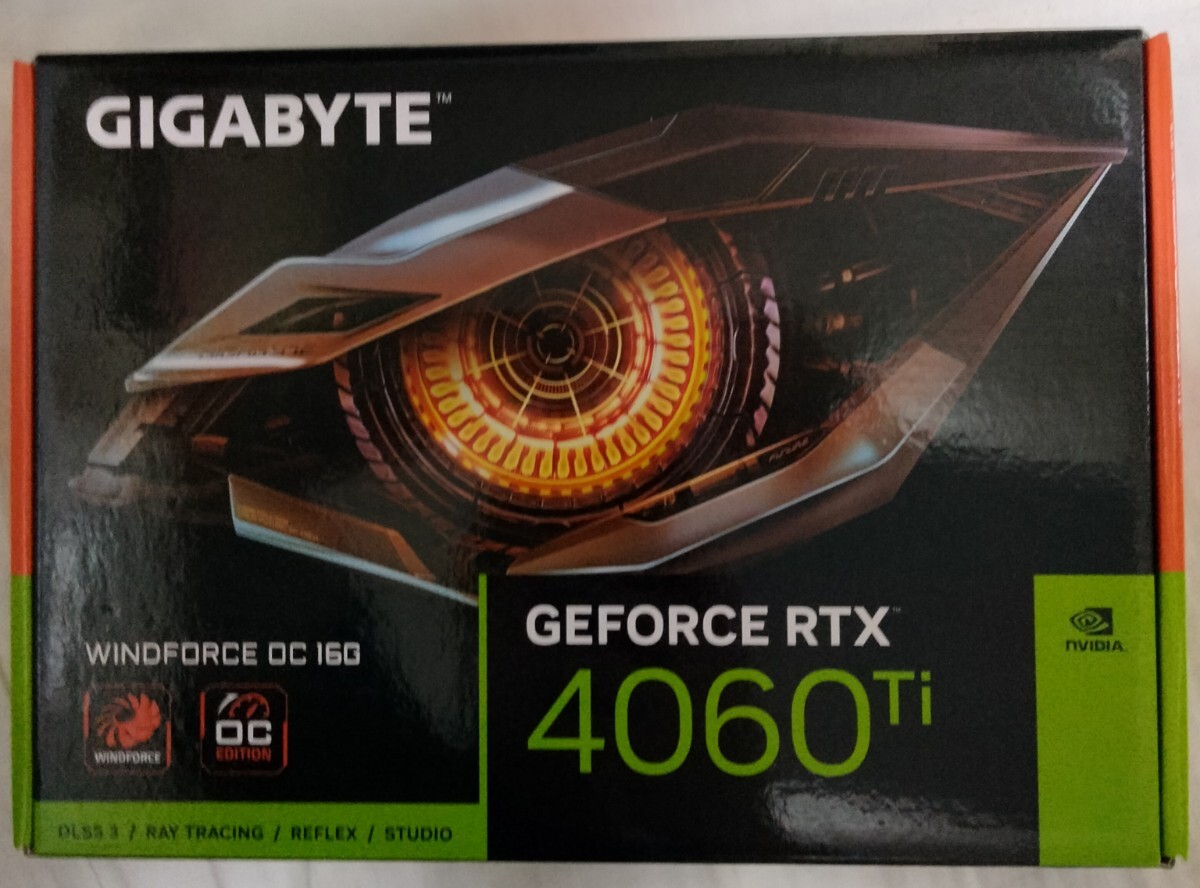 GIGABYTE GeForce RTX 4060Ti 16GB OC 動作確認(rèn)済