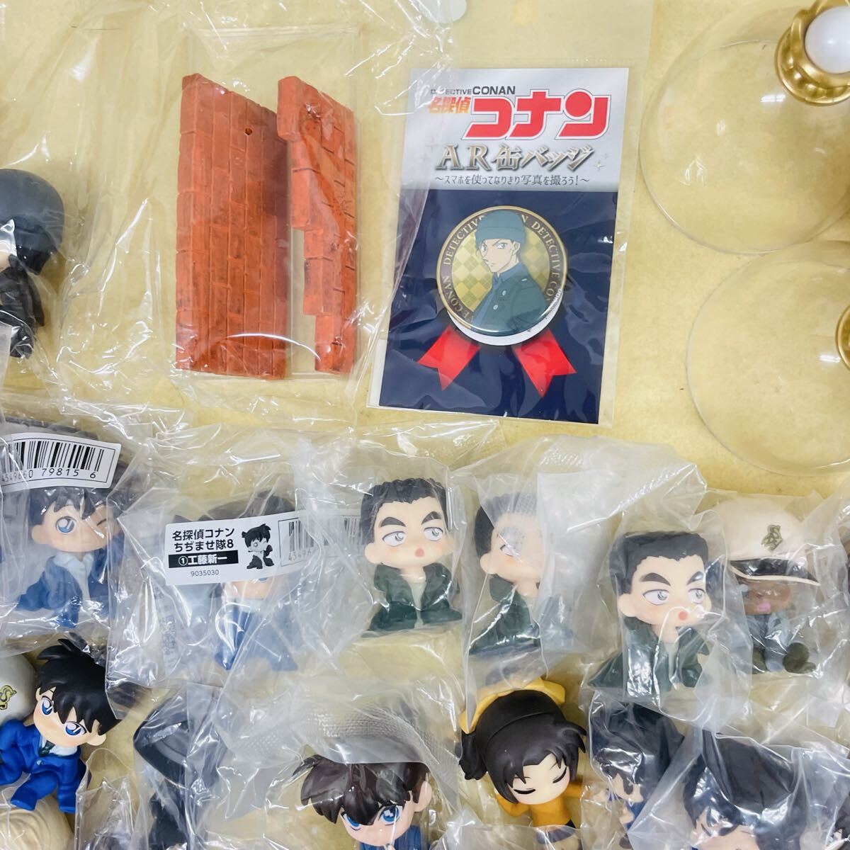 946 名探偵コナン フィギュア ミニフィギュア アニメ グッズ セット 一番くじ ちぢませ隊 江戸川コナン 怪盜キッド 安室透 赤井秀一 毛利蘭