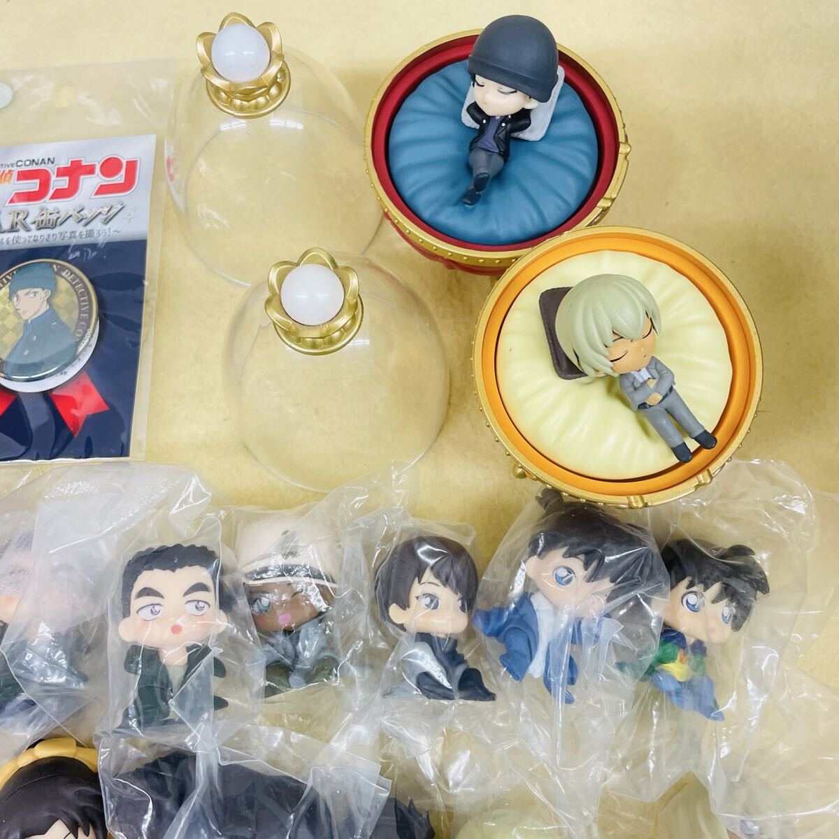 946 名探偵コナン フィギュア ミニフィギュア アニメ グッズ セット 一番くじ ちぢませ隊 江戸川コナン 怪盜キッド 安室透 赤井秀一 毛利蘭