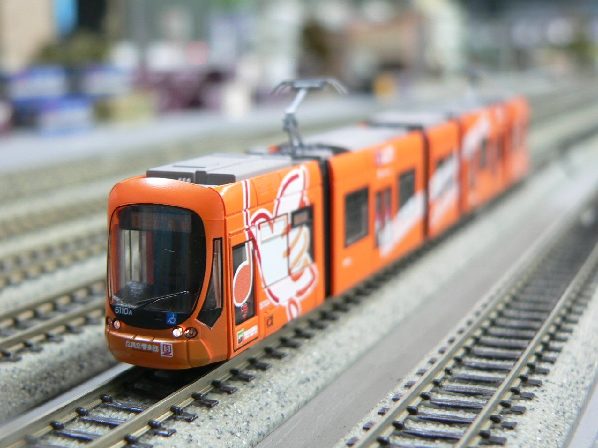 *もけいや松原*ライト点灯特製品 広電５１００形広島交響楽団デザイン M付