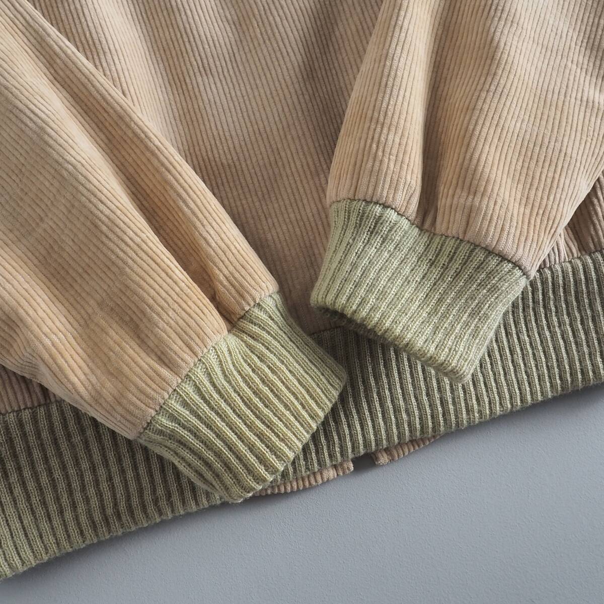 ラルフローレン　Ralph Lauren　TALONジップ　スイングトップ　コーデュロイ　ベージュ　メンズ　美品_画像9