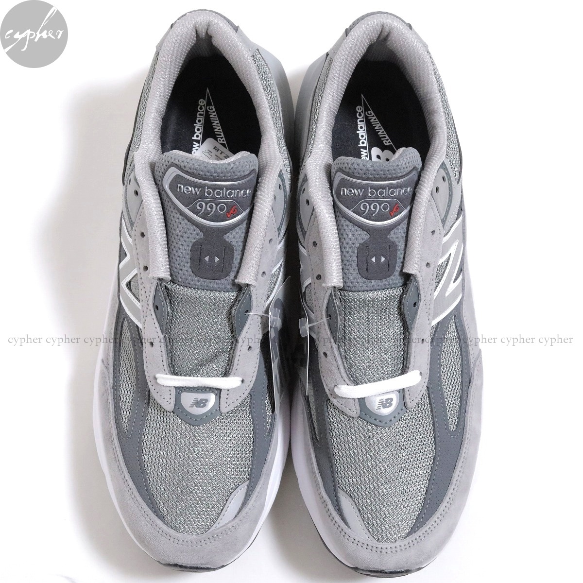 US12 30cm 新品 USA製 NEW BALANCE M990GL6 グレー ニューバランス M990 GL6 V6 レザー スニーカー アメリカ製 灰_画像6