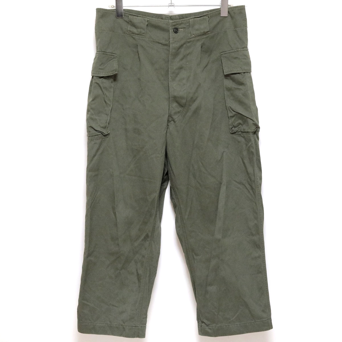 陸上自衛隊 昭和 ヴィンテージ カーゴパンツ 北処 北海道補給処 島松駐屯地 陸上 自衛隊 作業服 下衣 オリーブ ジャパン 50s 60s 70s 80s _画像2