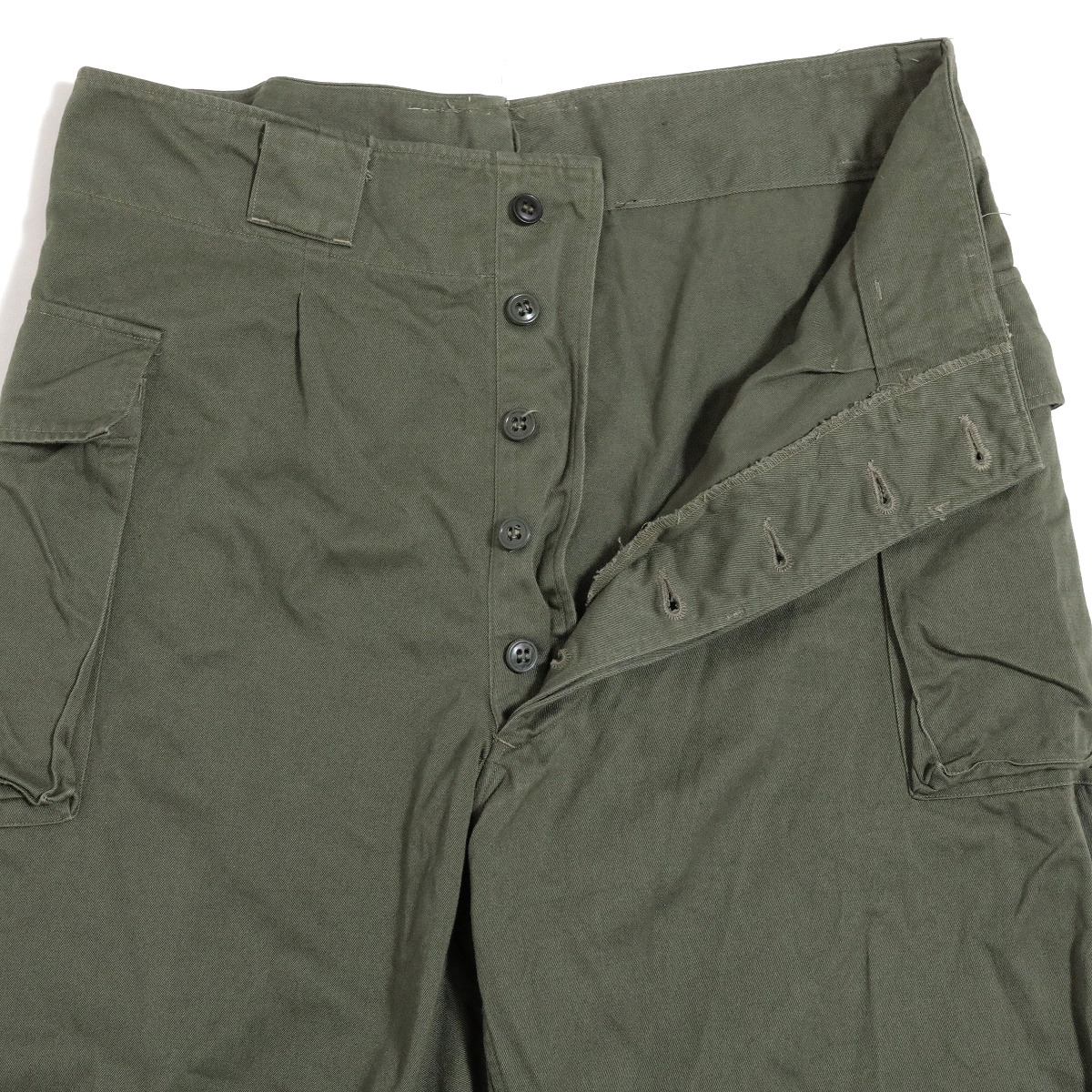 陸上自衛隊 昭和 ヴィンテージ カーゴパンツ 北処 北海道補給処 島松駐屯地 陸上 自衛隊 作業服 下衣 オリーブ ジャパン 50s 60s 70s 80s _画像5