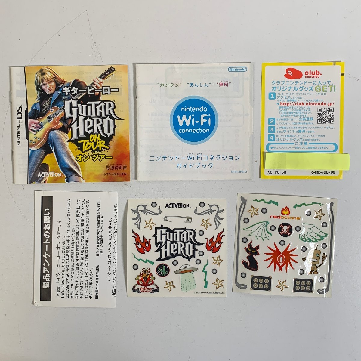 Y7B045 ニンテンドーDS ギターヒーロー オン ツアー Guitar hero on tour 愛(ài)知 3cmサイズ