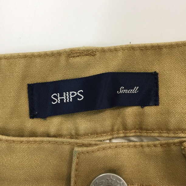 2401F-066 メンズ SHIPS シップス ブラウン チノパンツ S 【送料一律！800円】