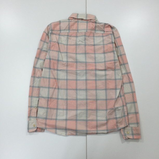 2401F-142 メンズ HOLLISTER ホリスター ピンク シャツ L 【送料一律!800円】_画像4